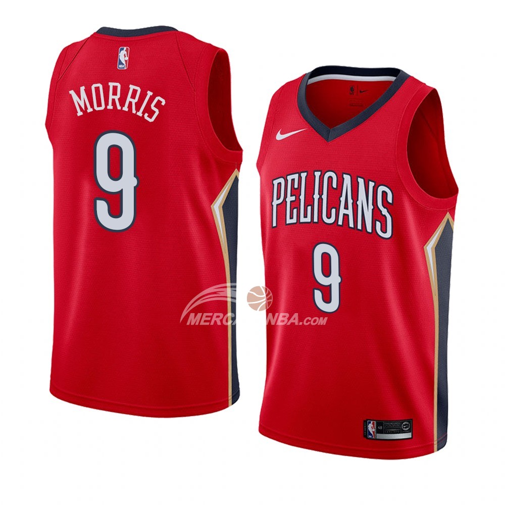 Maglia New Orleans Pelicans Darius Morris Statement 2018 Rosso